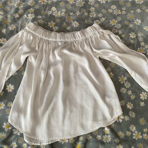 Off shoulder white blouse